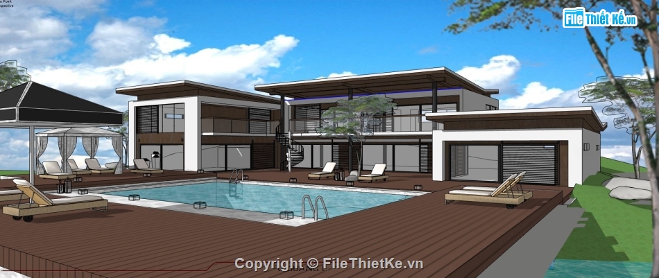 3d nhà nghỉ dưỡng,sketchup nhà nghỉ dưỡng,model su nhà nghỉ dưỡng,file sketchup nhà nghỉ dưỡng