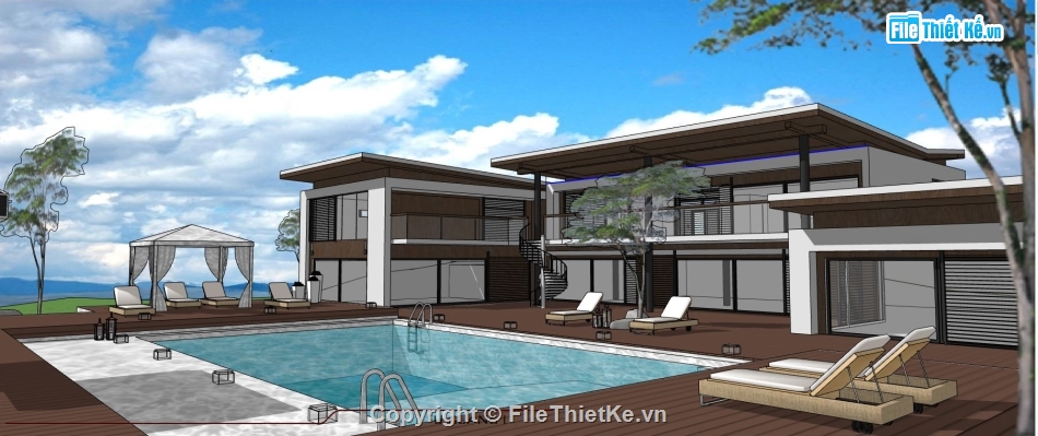 3d nhà nghỉ dưỡng,sketchup nhà nghỉ dưỡng,model su nhà nghỉ dưỡng,file sketchup nhà nghỉ dưỡng