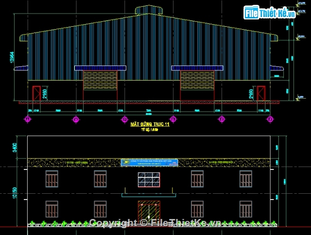 bản vẽ nhà xưởng 36m,xưởng công nghiệp,thiết kế nhà xưởng,kết cấu nhà xưởng