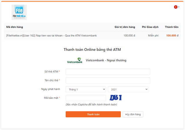 Hướng dẫn NẠP TIỀN vào tài khoản Nạp tiền qua momo, nạp tiền qua chuyển khoản, nạp tiền qua thẻ atm online, nạp tiền qua ví điện tử, nạp tiền qua Viettel Pay