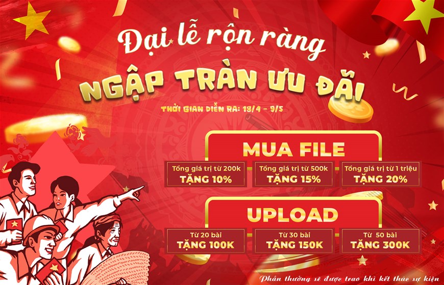 Sự kiện khuyến mãi filethietke, khuyến mãi filethietke, chương trình khuyến mãi, sự kiện tải file, sự kiện upload, quà tặng filethietke