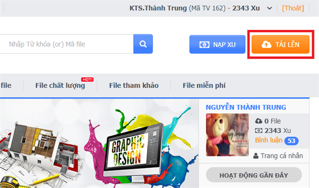 Hướng dẫn upload, upload file, tải file lên, đăng bán file , tải file