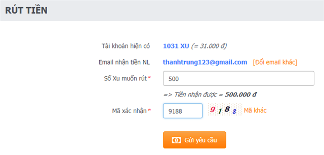 Hướng dẫn RÚT TIỀN từ tài khoản Rút tiền, yêu cầu rút tiền,rút tiền về tài khoản, rút tiền mặt, rút tiền ngân lượng