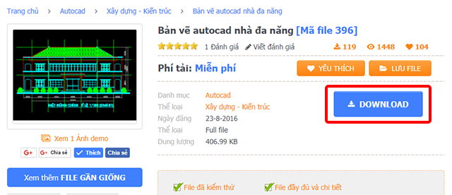 Hướng dẫn cách tải file miễn phí Tải file miễn phí, download file thiết kế, download file