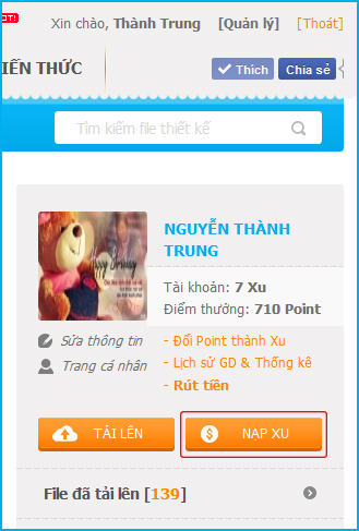 Hướng dẫn NẠP TIỀN vào tài khoản Nạp tiền, nạp qua thẻ điện thoại, nạp tiền atm, ví điện tử, nạp thẻ