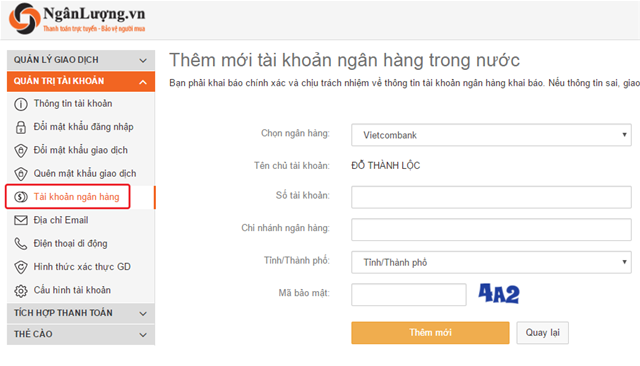 Rút tiền, yêu cầu rút tiền,rút tiền về tài khoản, rút tiền mặt, rút tiền ngân lượng