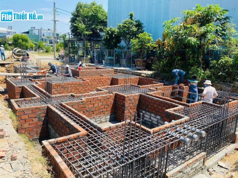 móng nhà 3 tầng, chiều sâu móng nhà, chiều sâu móng nhà 3 tầng
