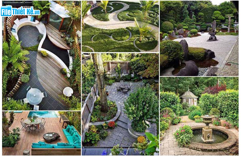thiết kế cảnh quan sân vườn, 8 nguyên tắc thiết kế sân vườn, thiết kế sân vườn