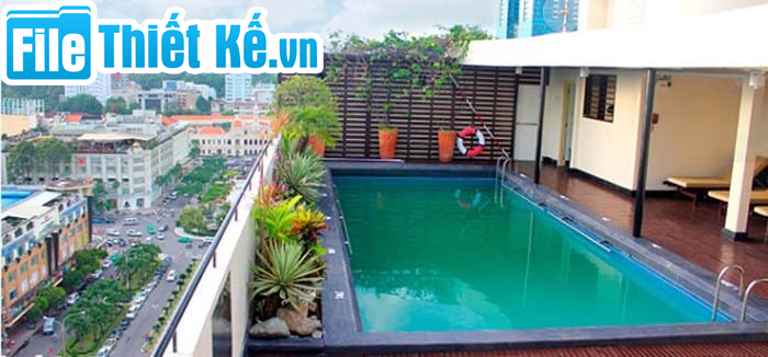 nhà phố có hồ bơi, thiết kế hồ bơi mini, hồ bơi sân thượng, hồ bơi trong nhà phố