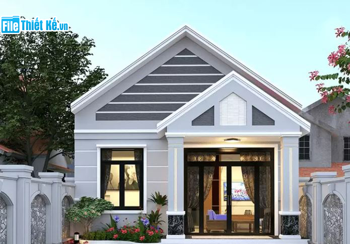 Nhà cấp 4, thiết kế nhà cấp 4, filethietke nhà cấp 4