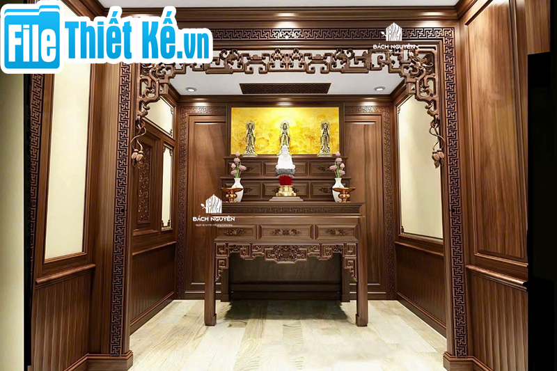 phòng thờ phong thủy, thiết kế phòng thờ, bố trí phòng thờ, hướng đặt bàn thờ, phòng thờ trong nhà ống