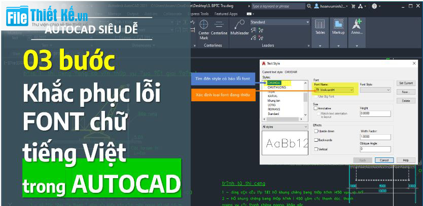 font Autocad, font chữ, cad font chữ, font chữ trong cad