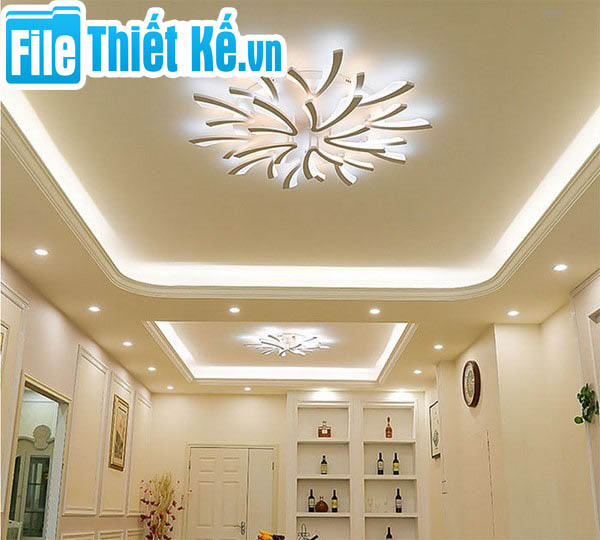 vật liệu trần nhà, trần thạch cao, trần nhựa, trần gỗ, trần nhôm