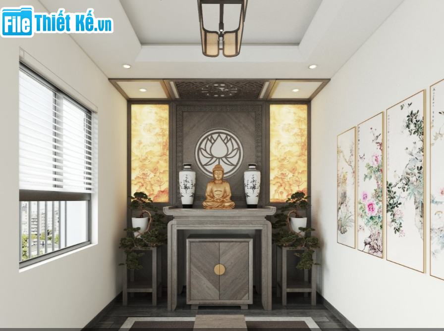 đặt bàn thờ Phật trong nhà, vị trí đặt bàn thờ Phật, đặt bàn thờ Phật đúng phong thủy