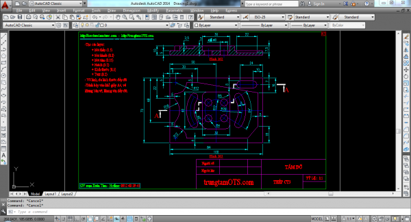 autocad, học autocad,bản vẽ