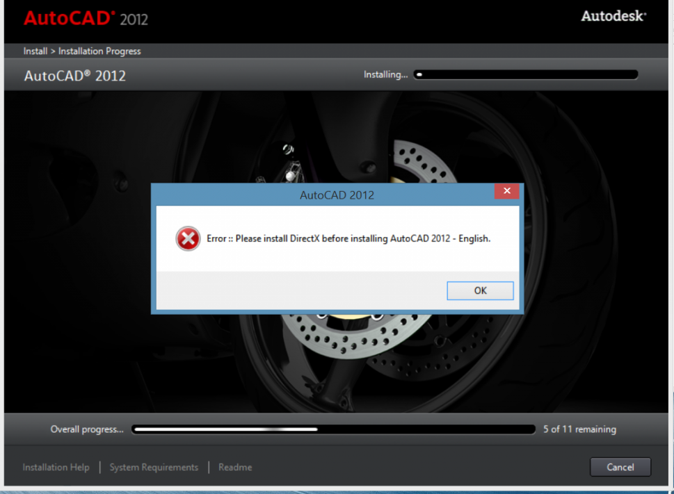 Lỗi cài đặt autocad 2012, hướng dẫn khắc phục lỗi, lỗi auto cad