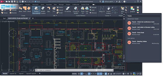 Autocad, Filethietke.vn, in bản vẽ cad