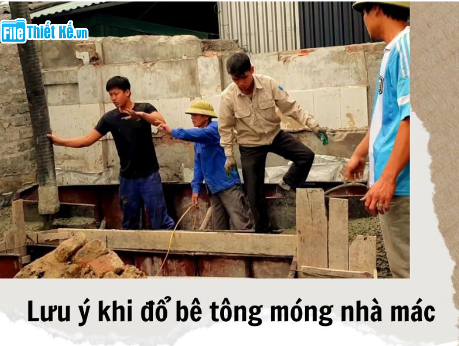 bê tông móng nhà, cách tính bê tông móng nhà, móng nhà mác bao nhiêu
