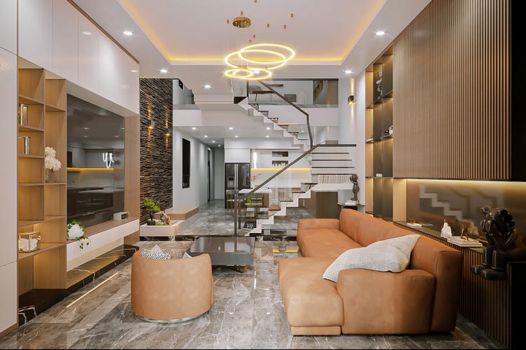 thiết kế nội thất, nội thất nhà liền kề, xây dựng nội thất