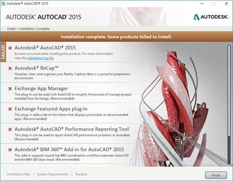 Lỗi cài đặt autocad 2015 và hướng dẫn khắc phục mới nhất lỗi cad,setup cad,cad 2015