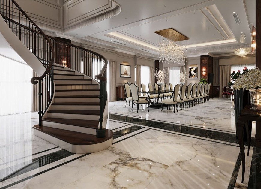 biệt thự không vách ngăn, kiến trúc cao cấp, thiết kế cá nhân hóa, không gian sống hiện đại