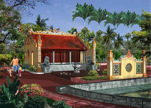 Mẫu thiết kế nhà thờ họ, từ đường đẹp tại Bắc Giang và Hưng Yên thiết kế nhà thờ họ, kiến trúc nhà thờ họ, mẫu nhà thờ họ đẹp