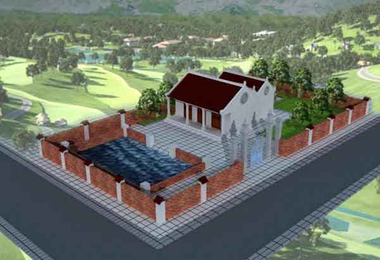 Mẫu thiết kế nhà thờ họ, từ đường đẹp tại Bắc Giang và Hưng Yên thiết kế nhà thờ họ, kiến trúc nhà thờ họ, mẫu nhà thờ họ đẹp