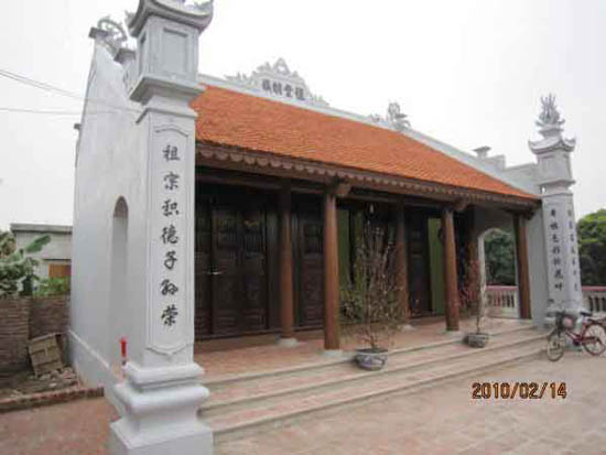 Mẫu thiết kế nhà thờ họ, từ đường đẹp tại Bắc Giang và Hưng Yên thiết kế nhà thờ họ, kiến trúc nhà thờ họ, mẫu nhà thờ họ đẹp