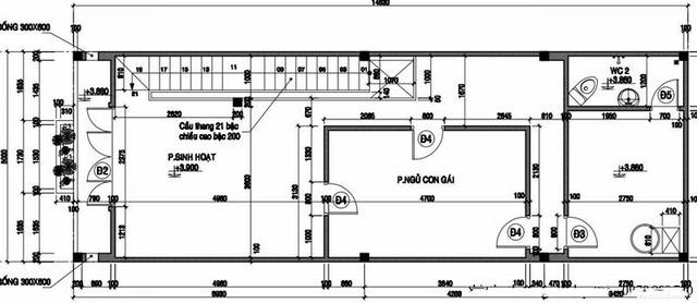 Bản vẽ thiết kế nhà phố 1 lầu đẹp đơn giản diện tích 5x20m thiết kế nhà phố 1 lầu đẹp đơn giản, nhà phố diện tích 5x20m