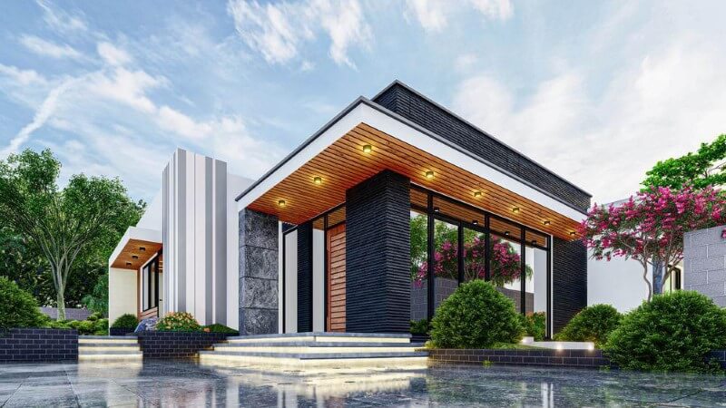Filethietke.vn, biệt thự 1 tầng, nguyên tắc thiết kế nhà biệt thự 1 tầng