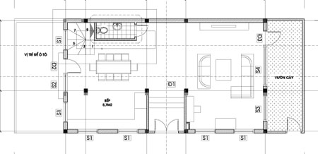 biệt thự pháp, biệt thự với diện tích 6.5x12m