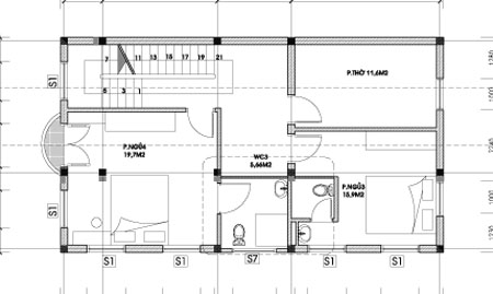 biệt thự pháp, biệt thự với diện tích 6.5x12m