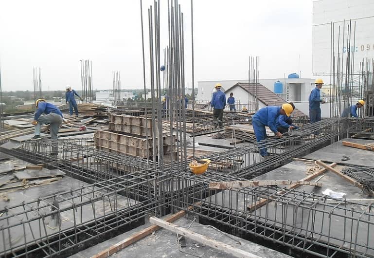 thép dầm, bố trí thép dầm, thép dầm nhịp 5-9