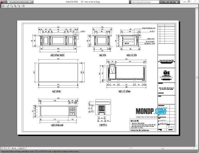 Cách In Tự Động Bằng Autolisp Các Bản Vẽ Trên Model Autocad Cách In Tự Động Bằng Autolisp,Bản Vẽ Trên Model Autocad