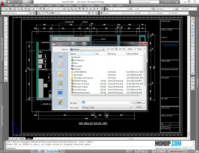Cách Xuất Bản Vẽ Layout Ra Model Trong Autocad - Phần 1 Bản Vẽ Layout Ra Model,Cách Xuất Bản Vẽ
