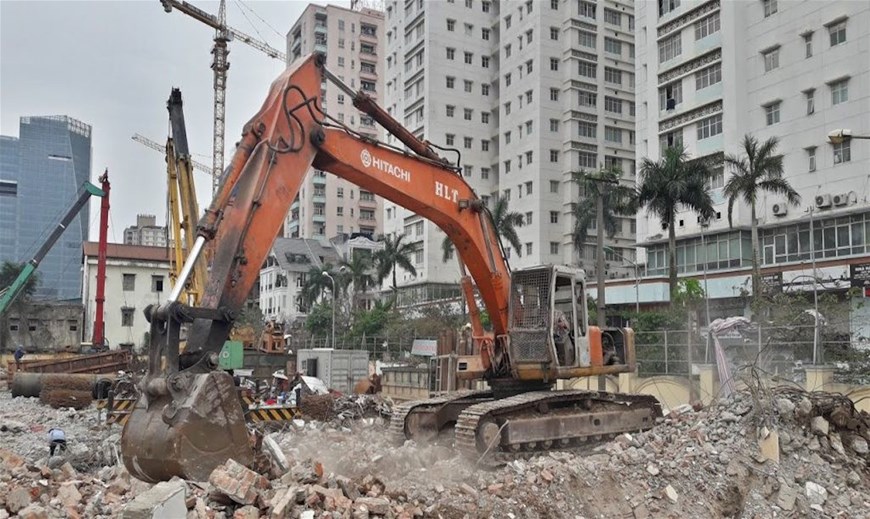 Chi phí san lấp, giải phóng mặt bằng, chi phí xây dựng