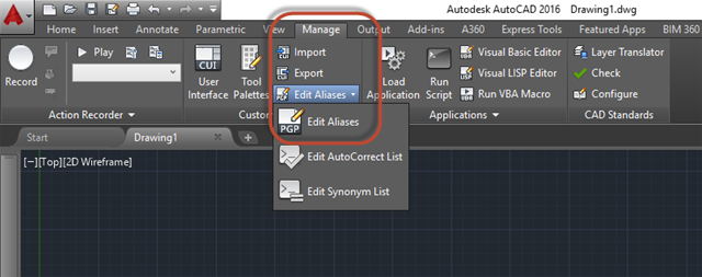 Làm thế nào để đổi lệnh tắt trong Autocad lệnh tắt của Autocad , đổi lệnh tắt