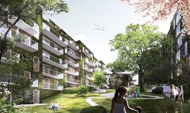 Dự án tòa nhà dân cư “xanh mát” giữa trung tâm thành phố toà nhà, dân cư, thành phố