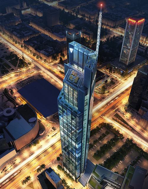 Dự án xây dựng tòa nhà cao nhất tại Ba Lan toà nhà balan,tháp ba lan,xây dưng ba lan