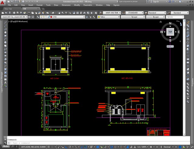 trạm biến áp, file autocad trậm biến áp