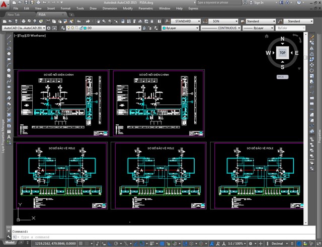 trạm biến áp, file autocad trậm biến áp