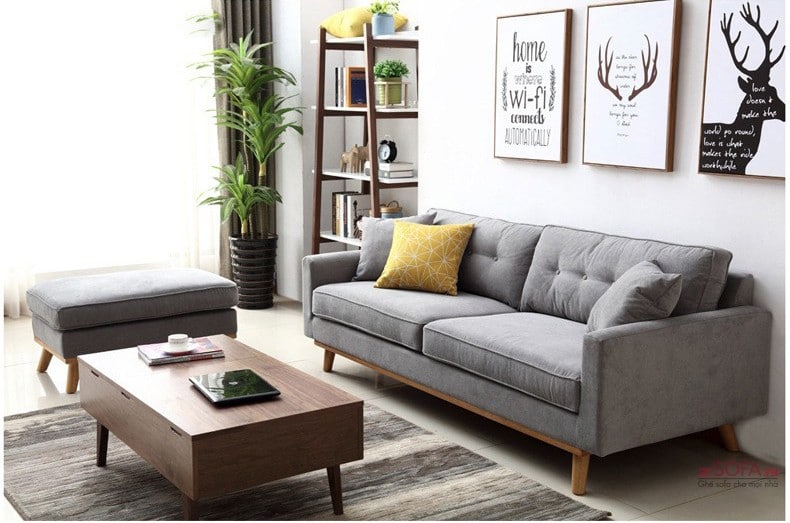 sofa nhà phố, sofa da hay sofa vải, chọn sofa cho nhà phố