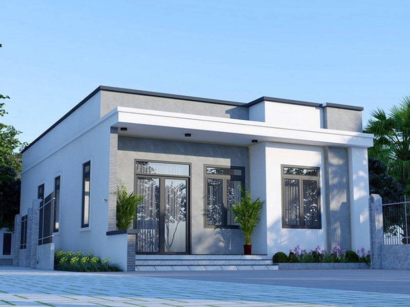 nhà cấp 4 nông thôn, nhà cấp 4 đẹp, nhà cấp 4 3 phòng ngủ, mẫu nhà cấp 4 giá rẻ