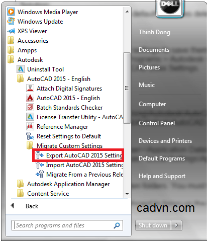 khởi động, cài đặt phụ, autocad