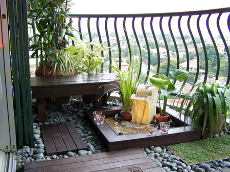 khu vườn trong nhà, vườn cây nhà chung cư