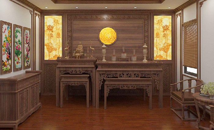 kích thước bàn thờ, kích thước bàn thờ chuẩn, kích thước bàn thờ hợp lý, kích thước bàn thờ phong thủy