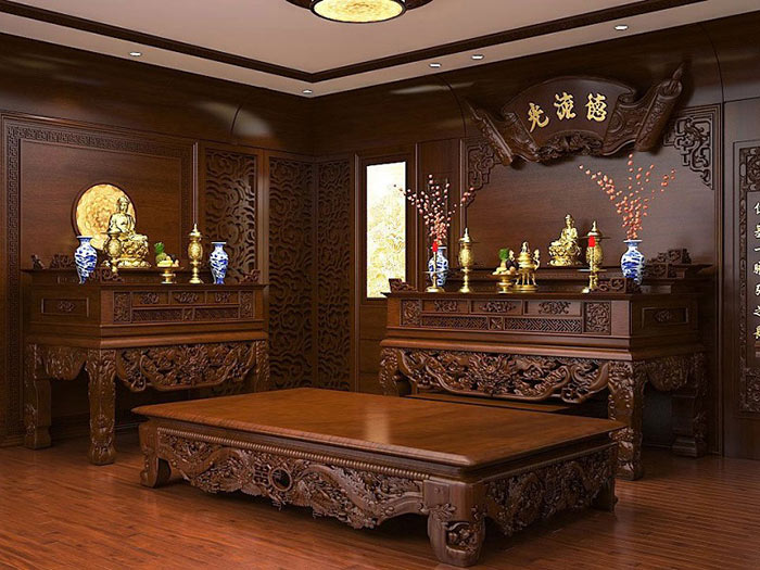 kích thước bàn thờ, kích thước bàn thờ chuẩn, kích thước bàn thờ hợp lý, kích thước bàn thờ phong thủy