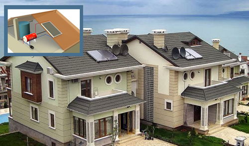 Lắp đặt máy nước nóng năng lượng mặt trời đúng cách Lắp đặt bình nước nóng, lắp bình nước năng lượng trên mái