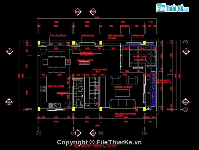 vẽ mặt bằng nhà, vẽ mặt đứng nhà, vẽ mặt cắt nhà, phương pháp vẽ nhanh, thiết kế nhà trên autocad