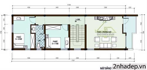 Mẫu thiết kế nhà phố 2 tầng 5x20m đẹp có sân thượng mát mẻ thiết kế nhà phố 2 tầng 5x20m,Mẫu nhà gồm 2 tầng 1 trệt và 1 lầu